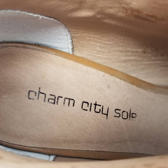 Charm City Sole Womens Fringe Platform Heel Ankle Booties Peep Toe Size 8 - Picture 12 of 12